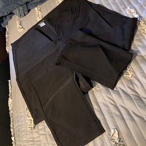 Black dress pull on slacks